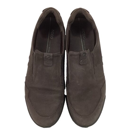 Ecco Fusion - Men's Sz 46(US 12-12.5) Brown Leather - Low Pull-On Sneakers - Picture 4 of 8